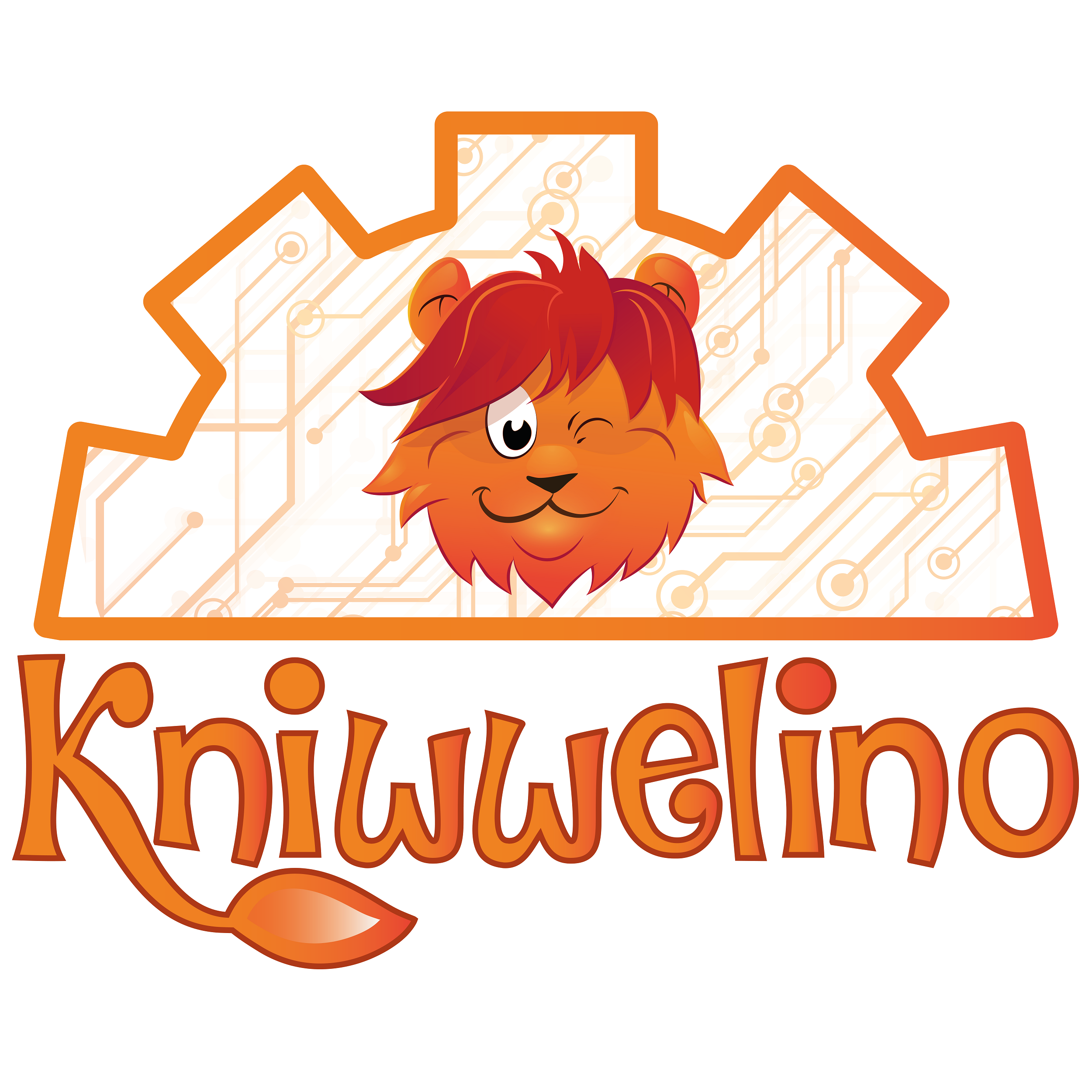 Kniwwelino fond avec Lino et le logo